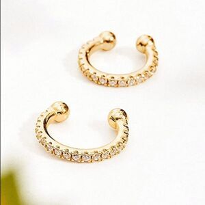 NEW Gold CZ 925 Ear Cuff Non Pierced Ear Cuff
